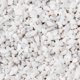 Щебень декоративный белый