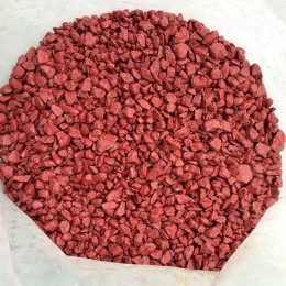 Щебень декоративный бордовый